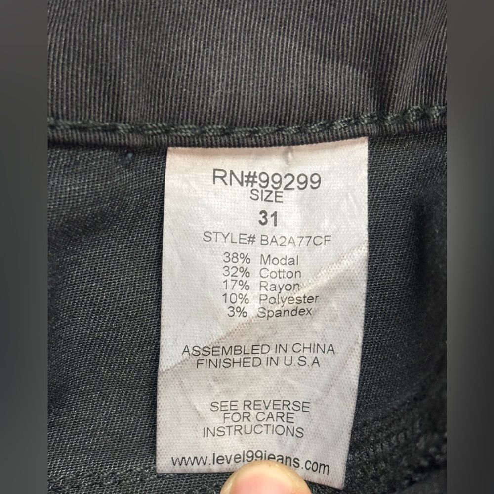 Level 99 Black Skinny Jeans - Picture 5 of 8